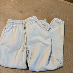 Kids Light Beige Drawstring Jogger Pants
